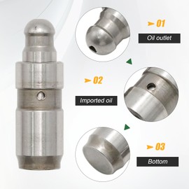 Vkinman 8Pcs 24100005 Hydraulic Valve Lifters Kit, Replacement for Ec-otec Engines 1.9L 2.0L 2.2L 2.4L 2.5L 4.6L 2000-2018, Replaces JB-7524