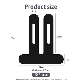 FDEETY 10 Stück Kinesiologisches Band Knie Tape Gesicht Falten Precut Kinesiotapes Knie Kinesiologie Tape Kintex Tape Physio Tape Patella Band Vorgeschnittenes Muskeltape (Schwarz)