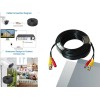 Cable Siames Coaxial 10 Mts Para Camara Video Voltaje