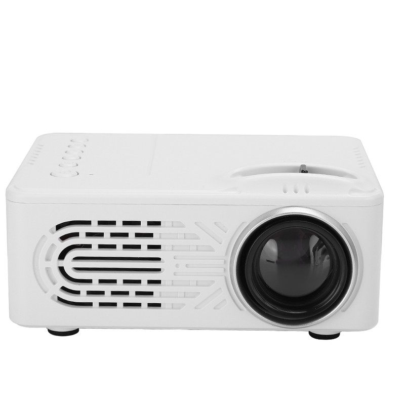 814 Mini Poratble Projector White Housedhold Projector 1080P Support for