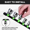 EGOFIX Socket Organizer Set 15PCS ABS Holder Kit - 1/4-Inch