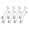 sourcing map 8pcs Retro Dragonfly Spoon, 4.3 Inch Coffee Spoon,