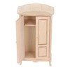 Dollhouse Miniature Wardrobe 1/12 Scale Double Door Dolls House Closet