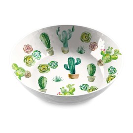 Tarhong PVC5121SBCB Dessert Garden Server Bowl, 11.8 inches (30 cm), Large, Serving Bowl, Deep Plate, Dishware, Crack-resistant Plastic, Dishwasher Safe, Stylish, Cute, Lightweight, Outdoor, Camping,