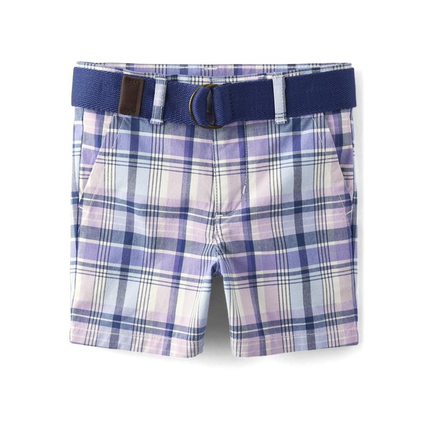 Gymboree,and Toddler Belted Twill Chino Shorts,Vernon Navy,7