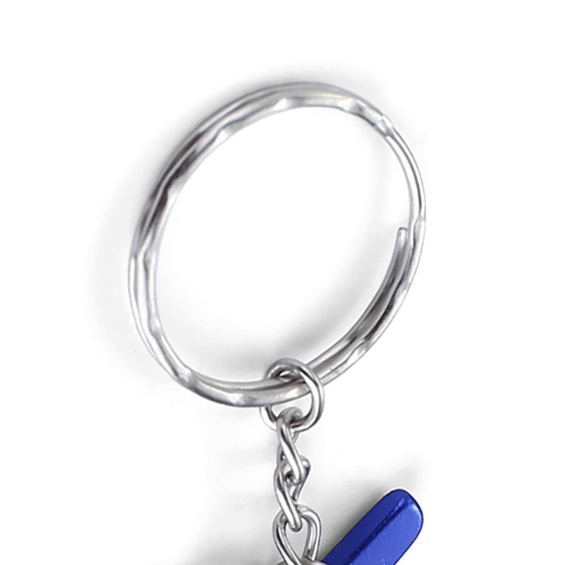 Komonee Fish Bone Blue Bottle Opener Key Chain Metal Dead