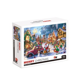 HGLCM 1000 Piece 2024 New Christmas Jigsaw Puzzles for Adult Kids Jigsaw Puzzle 1000 Pieces,Christmas Company snowman,car theme Gifts for Christmas Jigsaw Puzzle 1000 Piece