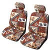 Winnie Fashion 2 Hawaiian Car Seat Covers w/Headrest Covers (Tapa