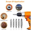 HSS 4341 Screw Extractor Set, 5 Pieces, M3-M18, for Damaged