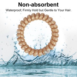 JessLab JessLab Spiral Hair Ties for Women, 10-Pack Traceless No-Damage Ponytail Holders, Coils Hair Bands for Girls, Assorted Colors