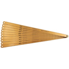 WRS Hacksaw Blades/Handsaw Blades/Hacksaw Blades 300 mm, HSS Bi-Metal, Highly Flexible, Universal for Steel/Stainless Steel/Non-ferrous Metals etc. Made in Germany, Sizes Name: – Contents: Pack of 10