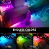 OPT7 Aura DreamColor Interior Light Strips, 4PC Double RGB-IC LED