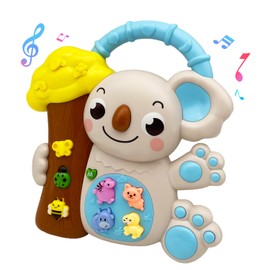 BFSHMYS Musical Toys for Toddlers 1-3, Lion Baby Piano Light Up Musical Toys 12-18 Months Baby Girl Toys, Toddler Early Education Birthday Baby Girl Gifts for 1 2 3 Years Old (Koala)