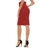 Women's Elegant Business Solid Elastic Pencil Skirt High Waist Bodycon