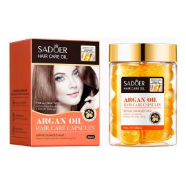 30 Capsulas Tratamiento Para Cabello Vitaminas Sadoer Nutricin Aceite De Ricino Para El Cuidado Del Pelo Extracto De Argan                            