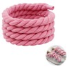 LEMLIN 1 Pair of Thick Shoelaces Pink, Rope Laces 8