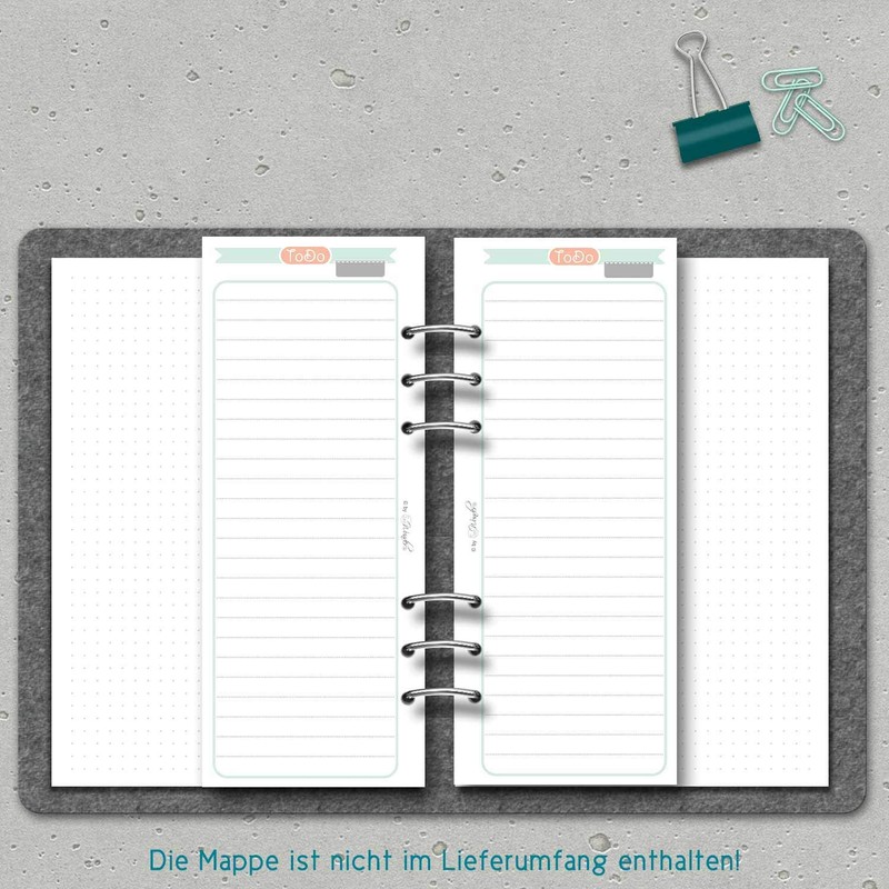 ToDo lists suitable for the calendar inserts from SinnWunder® Design