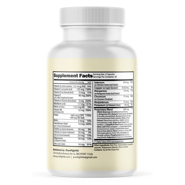 PUREFIGHT4U Neurotix Cognitive Support & Nootropic Formula Supplement - 9