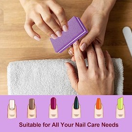 HomeyEra- Materiales de alta calidad de pulidores de uñas: nuestras pequeñas limas de uñas con bloque pulidor están hechas con papel de lija de primer