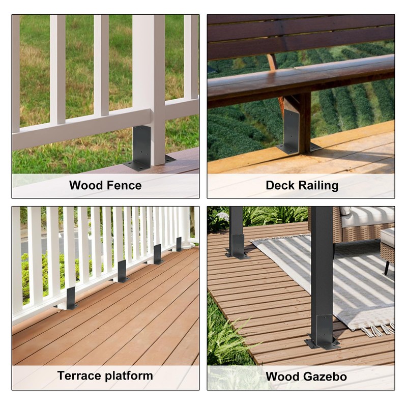 4" x 4" Inch Universal Post Base Fence Post Anchor