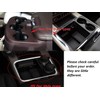 Korlot Carbon Fiber Style Center Console Storage Cup Holder Cover