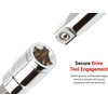 TEKTON 1/4 in Drive Hex Bit Socket Set with Rail,