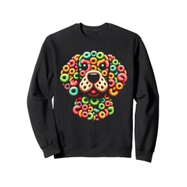 Fruit Loops Cat Meaow Fruit Loops Sweatshirt, black
