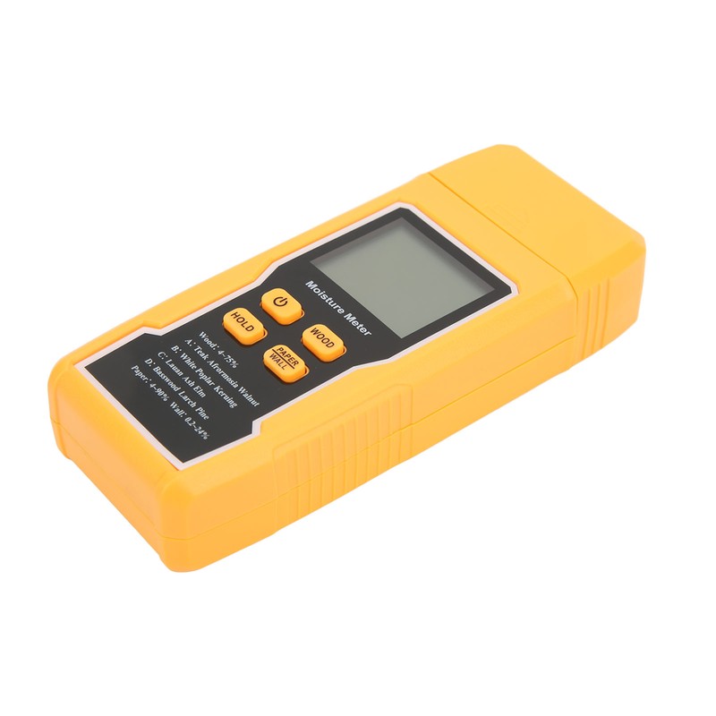 Wood Moisture Meter Humidity Tester Pin Type Large LCD Display