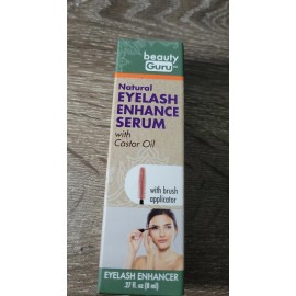 Beauty Guru Natural Eyelash Enhance Serum With Castor Oil. 0.27 Fl oz