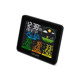 Explore Scientific Wireless Weather Station with Outdoor Sensor, Colour Display, Weather Forecast, DCF Radio Signal and 3 Outdoor Sensors