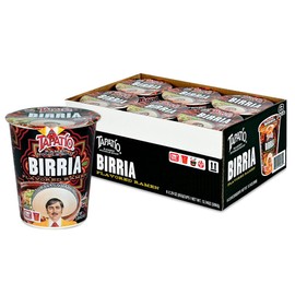 Tapatío Ramen Noodle Soup, Birria Flavored - Microwaveable Cup, 2.29 oz. (65g), 6-Pack
