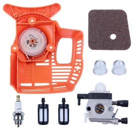 HAISHINE Recoil Starter Carb Air Filter Set for STIHL FS55 FS46 FS45 FS38 FC55 HL45 KM55 FS 55 Trimmer Edger Weedeater
