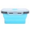 4Pcs/Set Silicone Lunch Box Collapsible Food Storage Container Bento Box