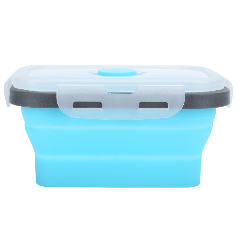 4Pcs/Set Silicone Lunch Box Collapsible Food Storage Container Bento Box