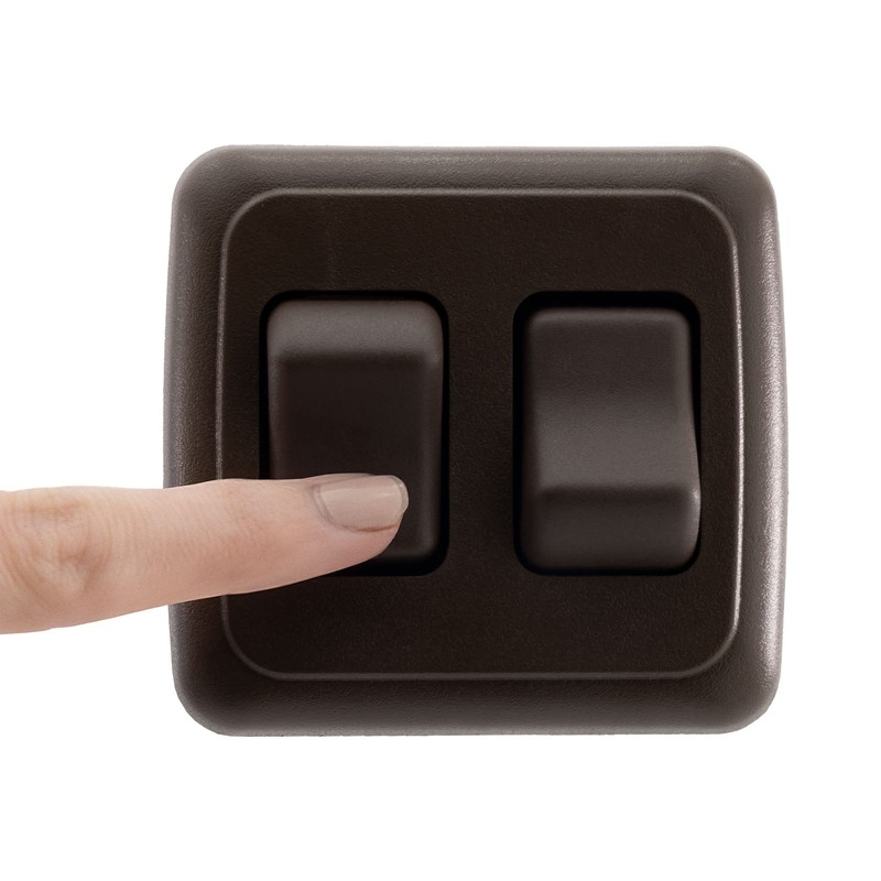 American Technology Components Double SPST On-Off Switch with Bezel, 12-Volt,