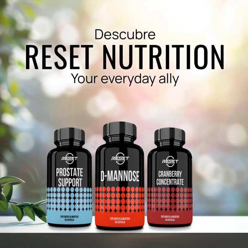 Reset Nutrition Mannose Salud Urinaria Infecciones Cáps Sabor