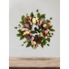European Simulation Spring Wreath Artificial Flower Lintel Wreath Hanging Decoration