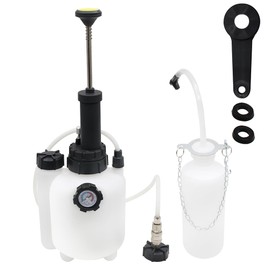 AIRTAK 3L Manual Brake Fluid Bleeder Exchange Pump, Suitable for Most Brake Mast Cylinder Reservoirs, One Person Professional Brake Bleeder Kit, Oil Changes Quickly and Easily
