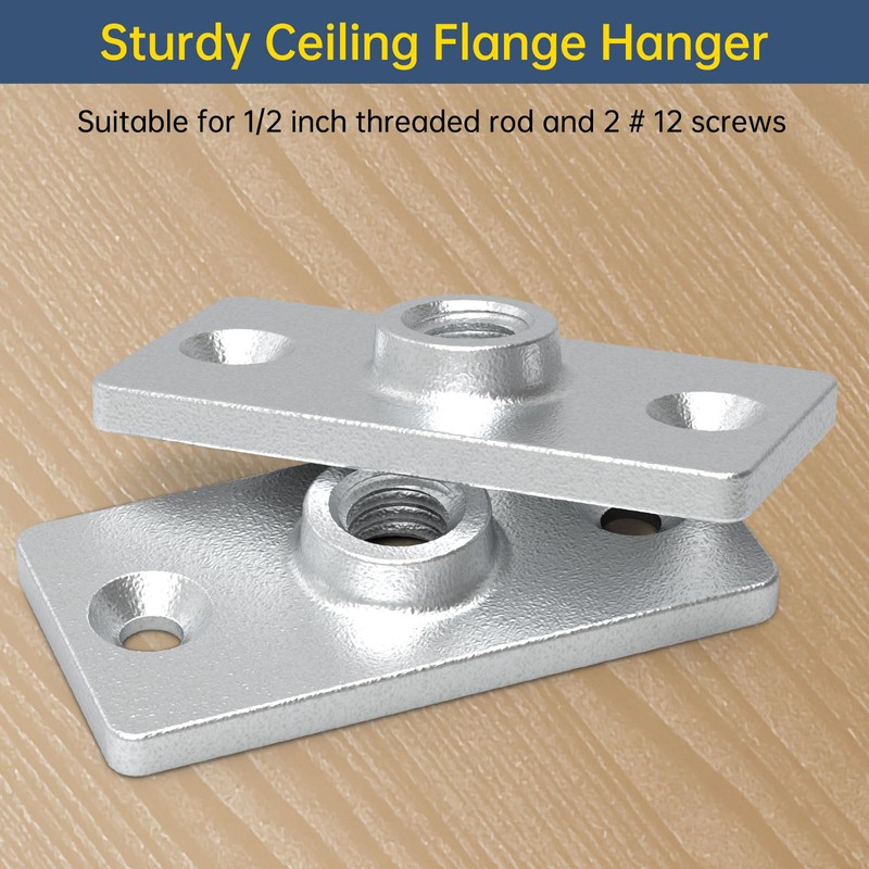 Fixirons 20 Pcs Ceiling Flange Hangers for 1/2 in. Threaded