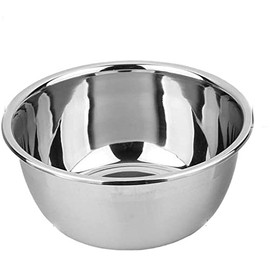 Stainless Steel Mixing Bowl, 5.8QT Salad Bowl, Metal Bowls, Stainless Steel Basin, Heavy Duty Deeper Edge Mirror Finish Dishwasher Safe Bowl by Meleg Otthon (L)…