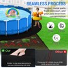TIXANF 300G/M² Thicker 12FT Pool Liner Pad,Seamless Above Ground Pool