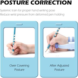 Pencil Grip for Kids Handwriting - Adjustable Handwriting Tools for Kids Pen Holding Trainer Writing Posture Training Gripper Aid Tool (Medium-Palm Ball)