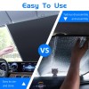 DONWELL Honda Car Sun Shade- Retractable Windshield Visor Folding UV