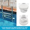 YUEWO 2Pack Rubber Pool Ladder Bumpers Fits 1.9” Swimming Pool