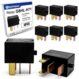 6PCS Automotive Relay, G8HL-H71 39794-SDA-A03 39794-SDA-A05 12VDC, Compatible for 2003-2014 Accord 2006-2014 Civic 2007-2014 Acura MDX CR-V CR-Z Element Car