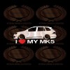 Isakson Designs I Love My MK5 Decal Sticker For VW
