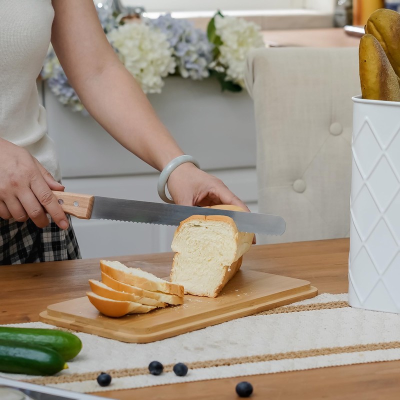 HOME PALETTE Extra Large Bread Box for Kitchen Countertop Corner
