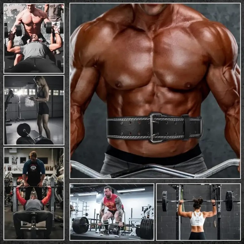 Weightlifting Belts (Red, Medium)