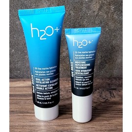 H2O+ Face Oasis moisture replenishing eye treatment & exfoliating cleanser mini