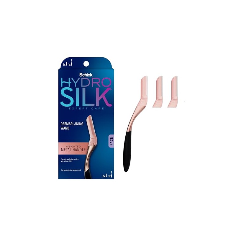 Schick Hydro Silk Dermaplaning Wand with 3 Refills